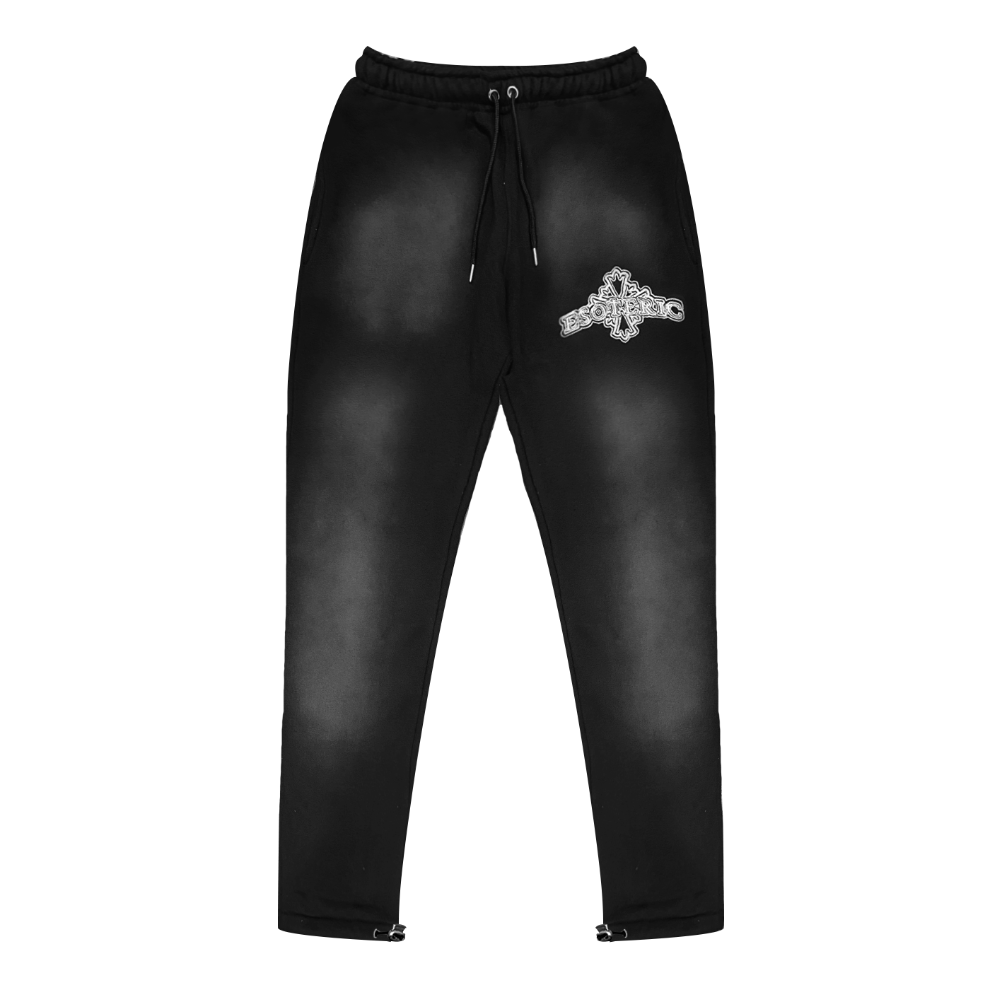 Sun Faded Joggers - Black